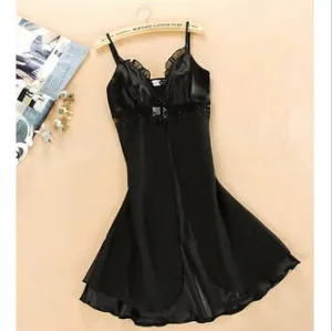 1Pc New Sale Women's Lace Lingerie Nightgown Babydoll Strap Sleepwear Sleepshirts
