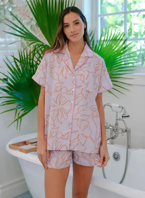 cotton pj short set
