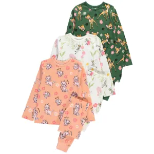 DISNEY ANIMALS 3pk Pyjamas