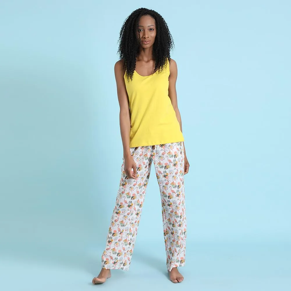 Flamingo Cotton Pajama Pants