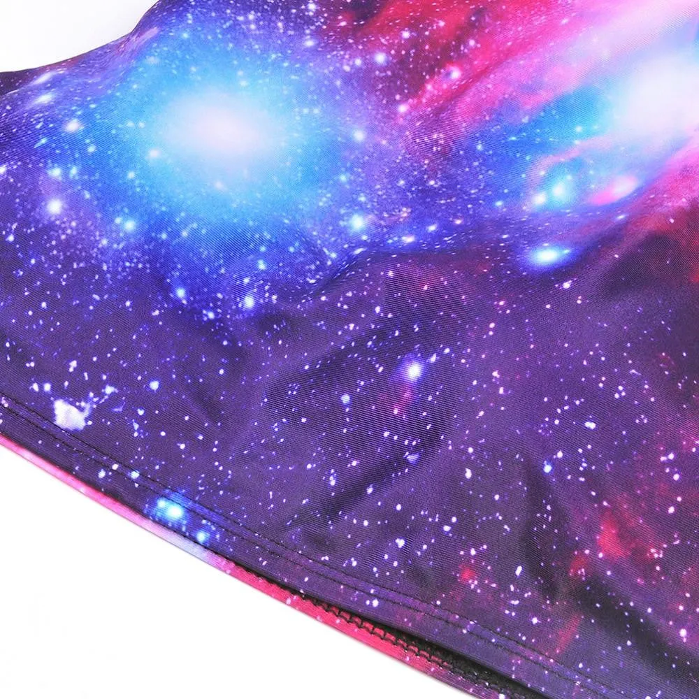 Galaxy High Neck Two Piece Swimsuit