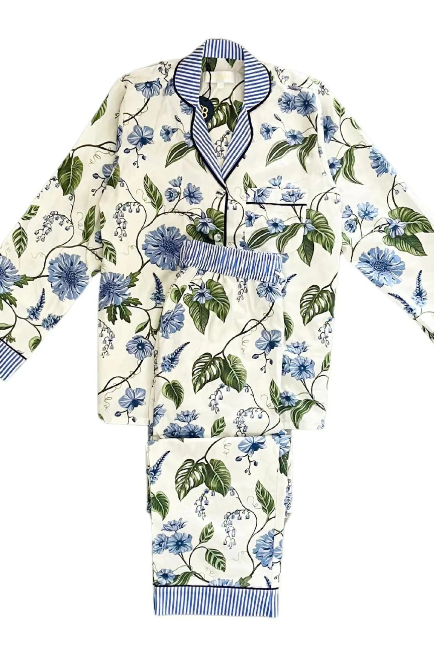 Georgie Blue Floral Pyjama Set