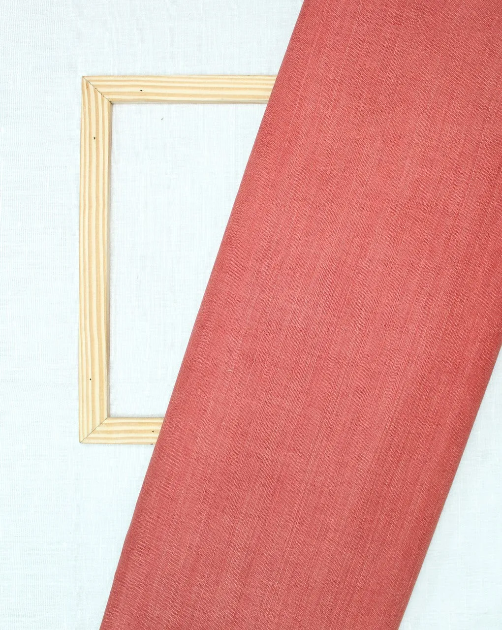 Light Brown Plain Raw Silk Fabric