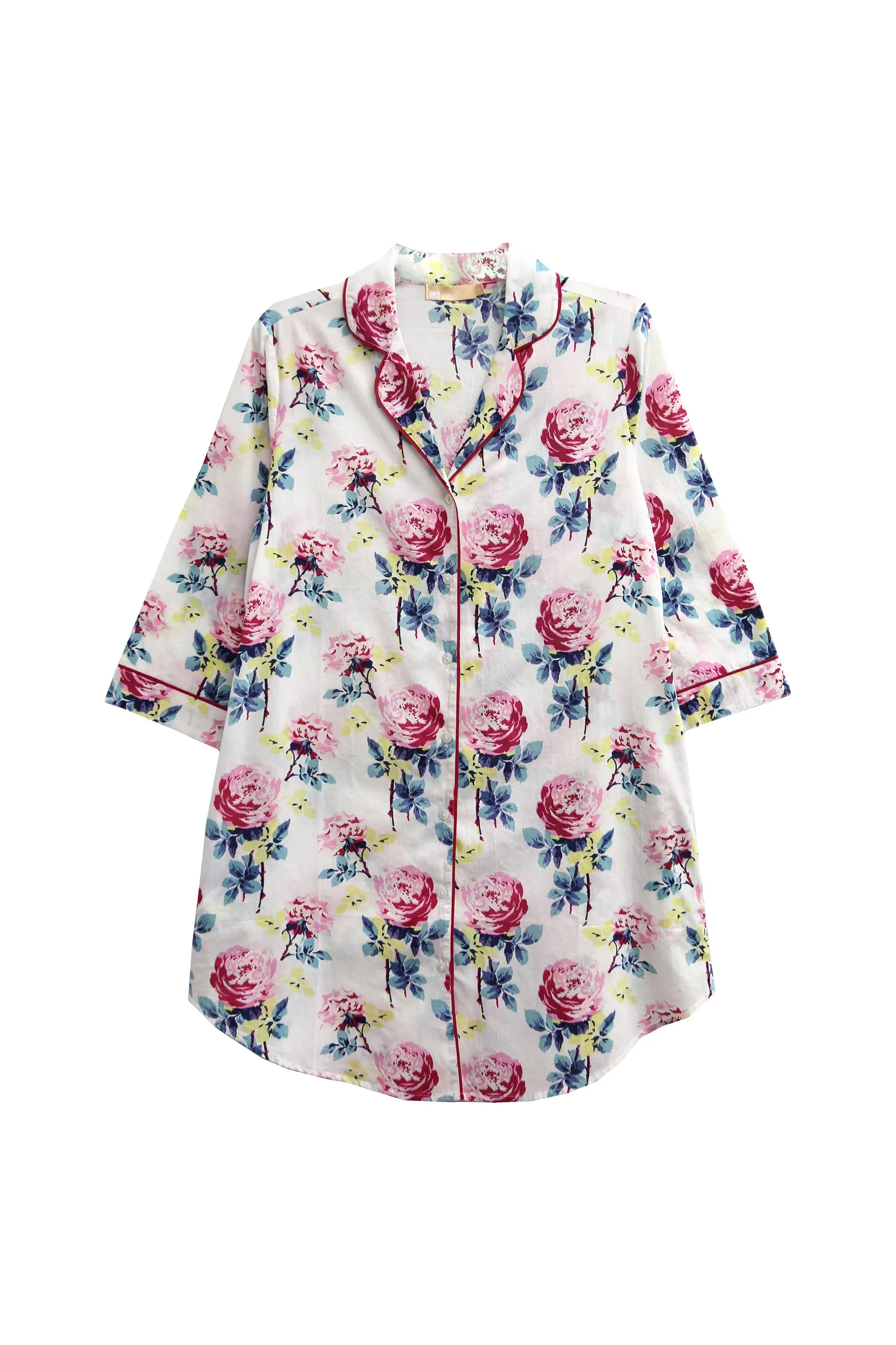 Plus Size La Cera Long Sleeve Nightshirt