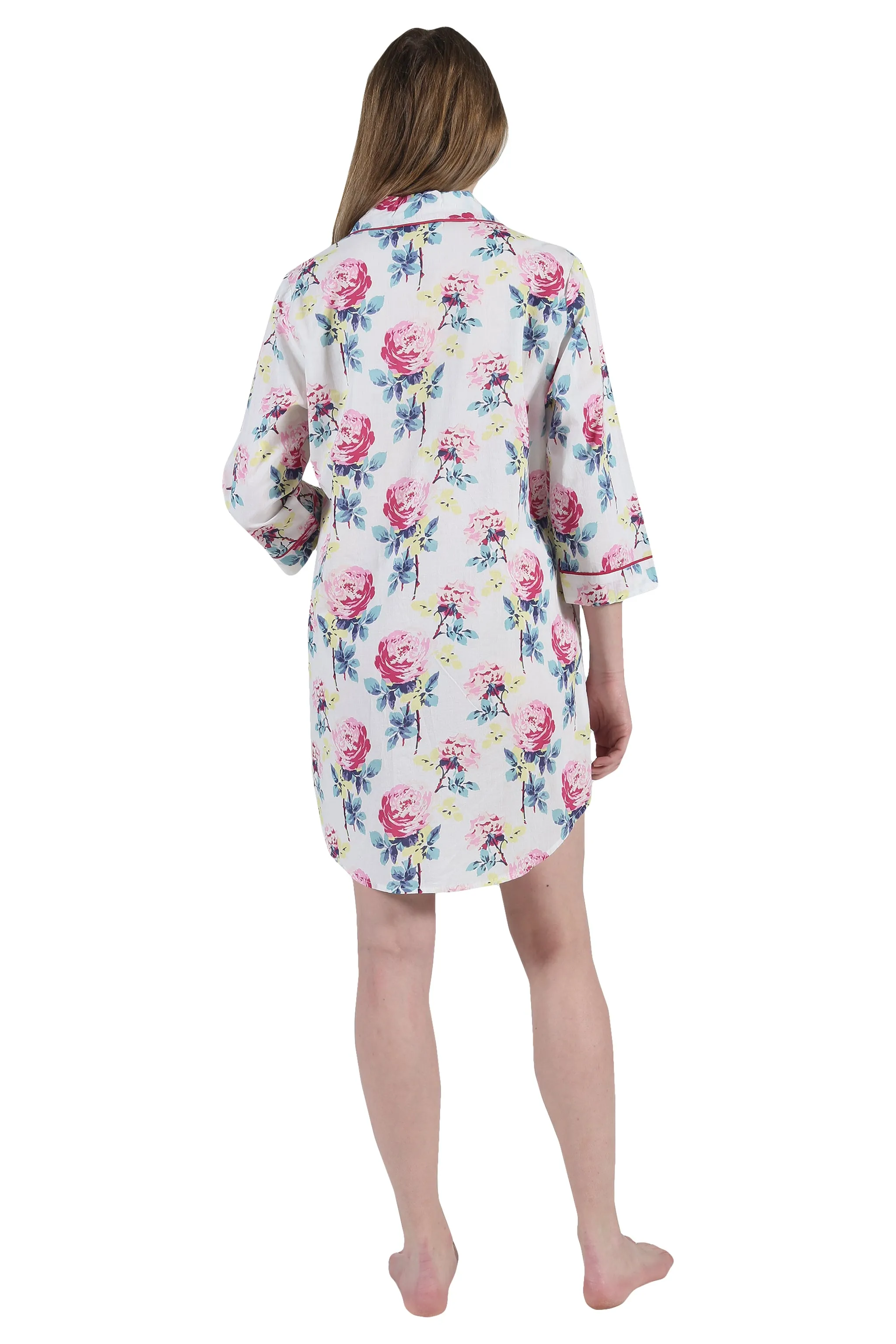 Plus Size La Cera Long Sleeve Nightshirt