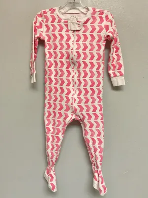 Primary Size 9M Pink Geometric Cotton Infant Girls Pajamas