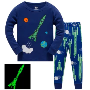 Rocket Glow in the Dark Pajama set