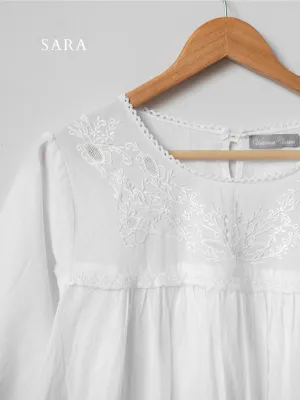 Sara White Nightgowns