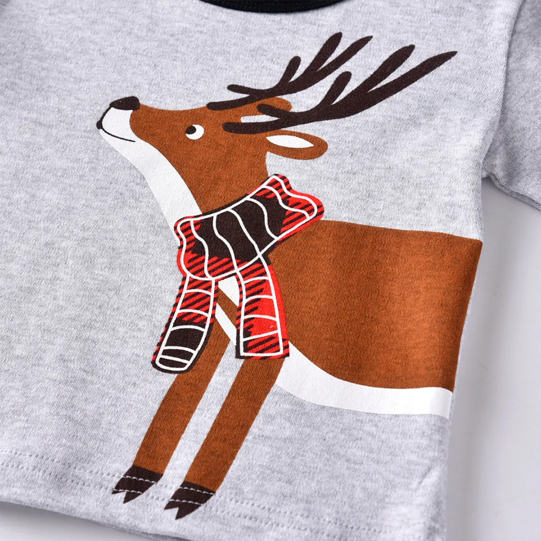 Two Piece Christmas Reindeer Pajamas