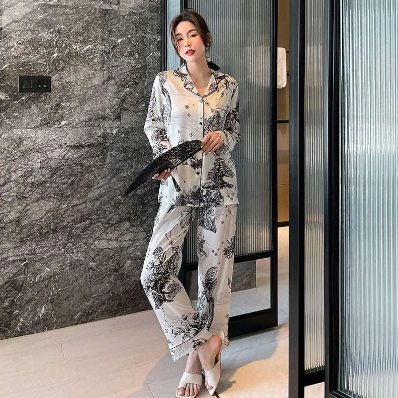 Unisex Casual Soft Couples Pajamas Set