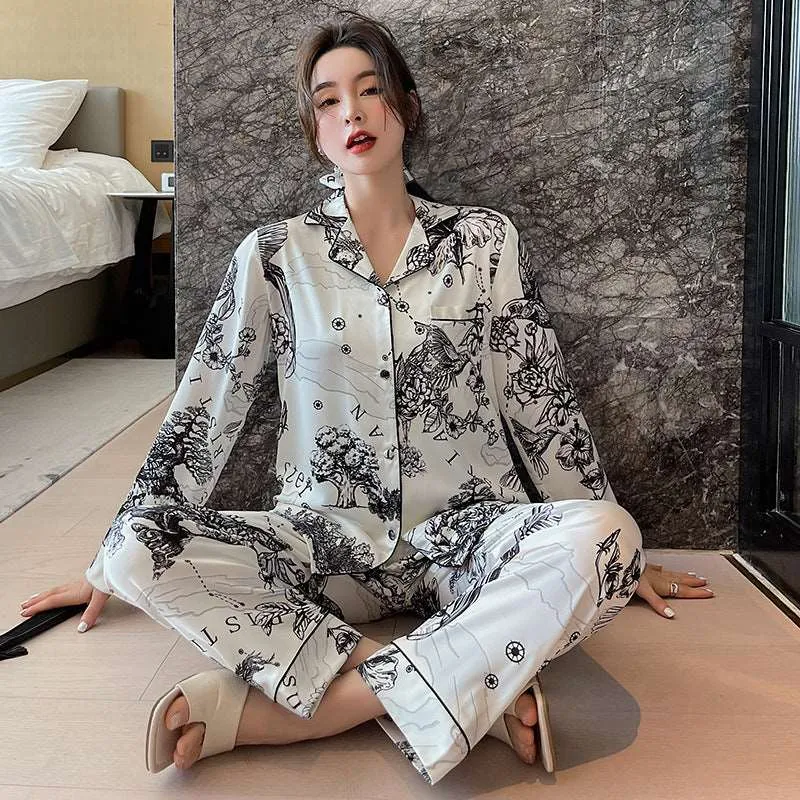 Unisex Casual Soft Couples Pajamas Set