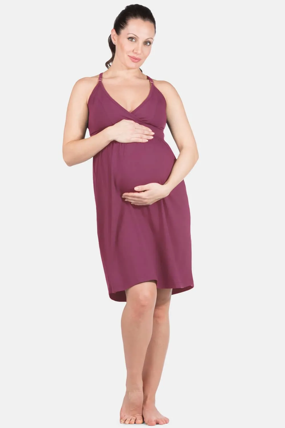 Wireless EcoFabric™ Maternity Nursing Nightgown - OUTLET - FINAL SALE