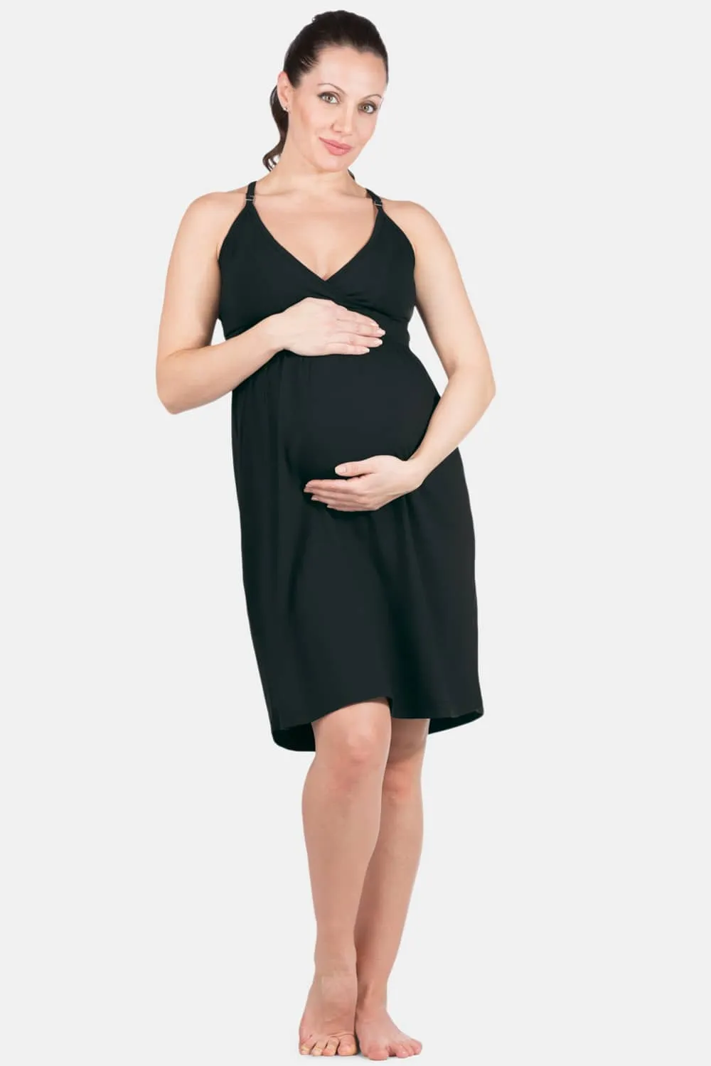 Wireless EcoFabric™ Maternity Nursing Nightgown - OUTLET - FINAL SALE