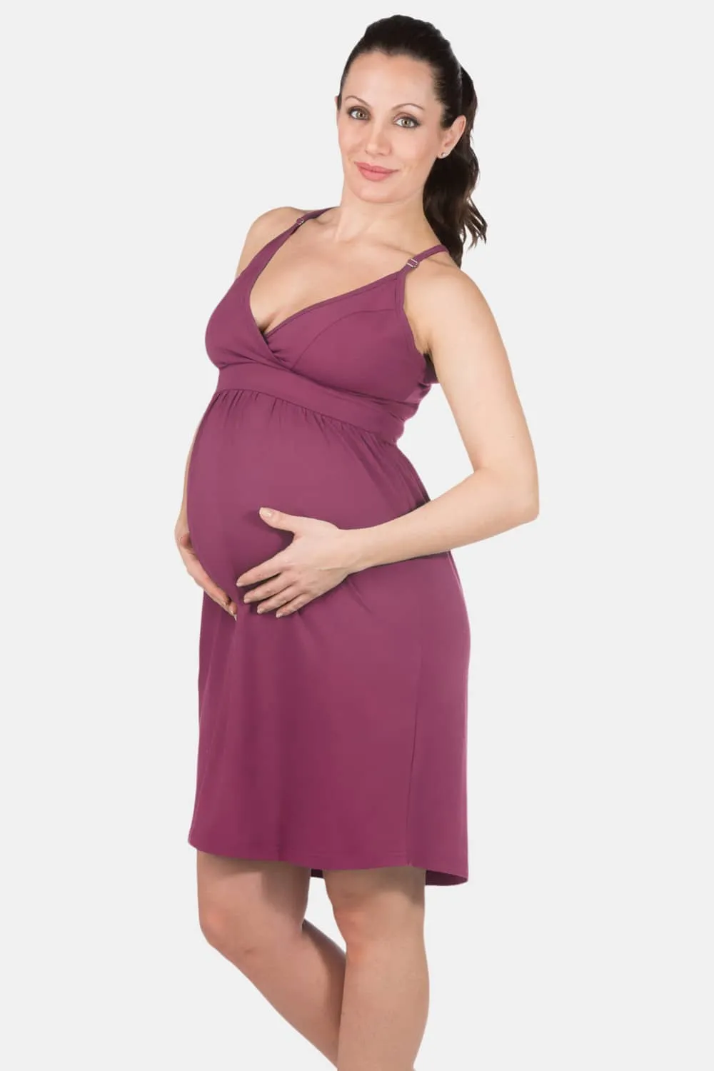 Wireless EcoFabric™ Maternity Nursing Nightgown - OUTLET - FINAL SALE