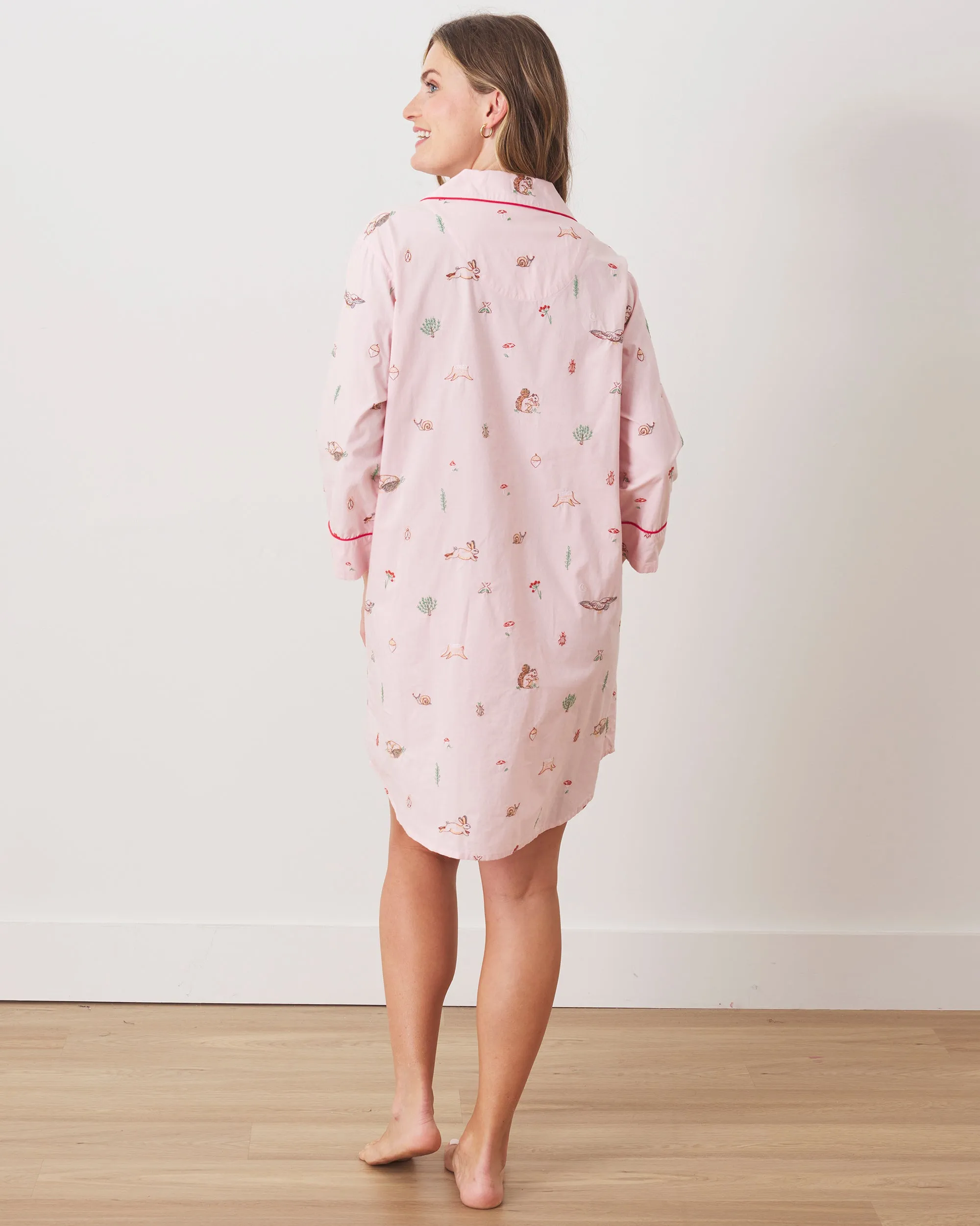 Woodland Storybook - Sleep Shirt - Blush