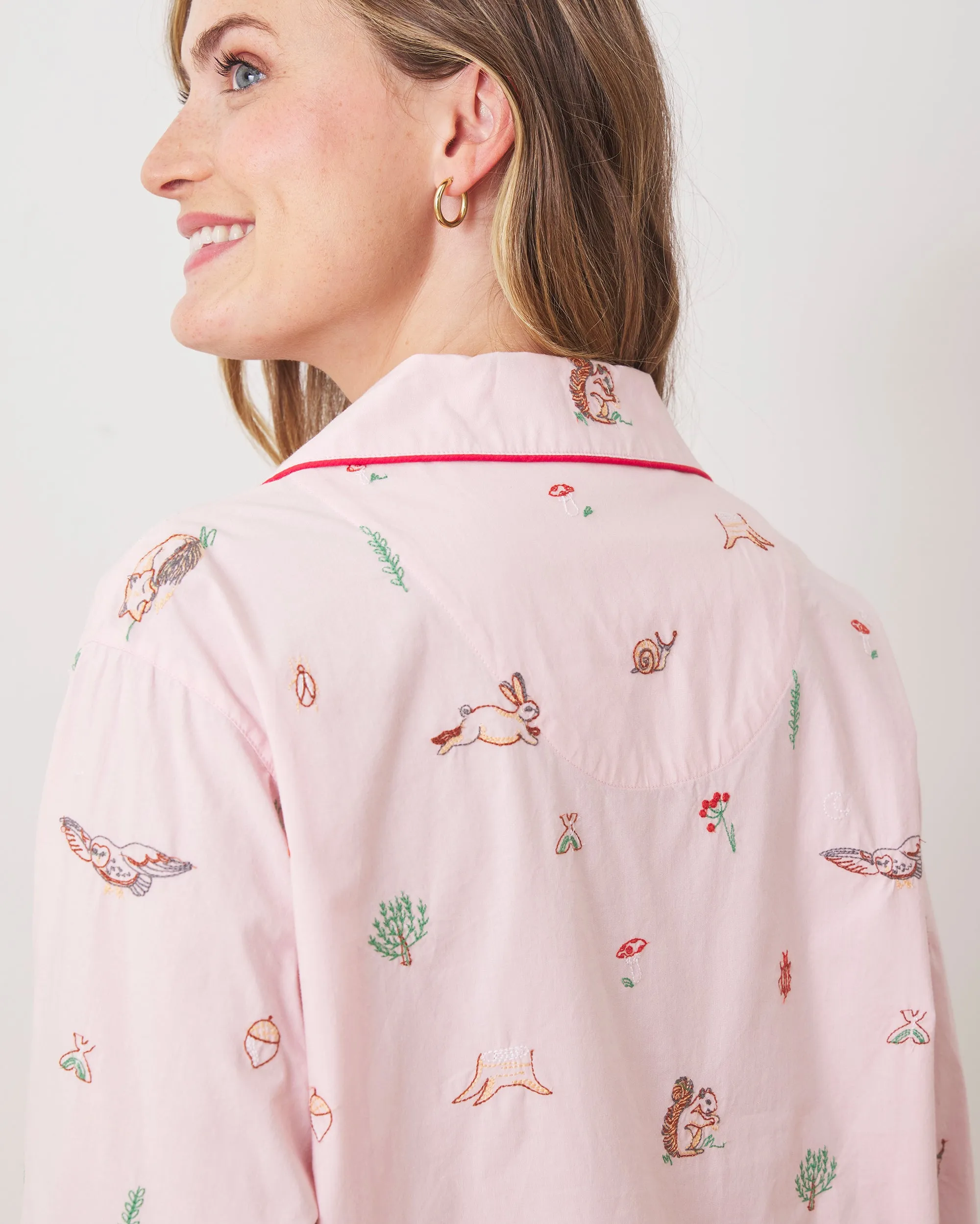 Woodland Storybook - Sleep Shirt - Blush